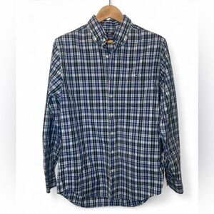 Vineyard Vines Men’s Slim Fit‎ Tucker 100% Cotton Shirt Medium Plaid Long Sleeve